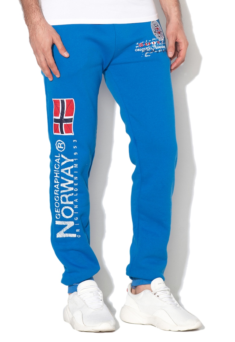 Pantaloni sport cu logo brodat Magraf - Albastru royal