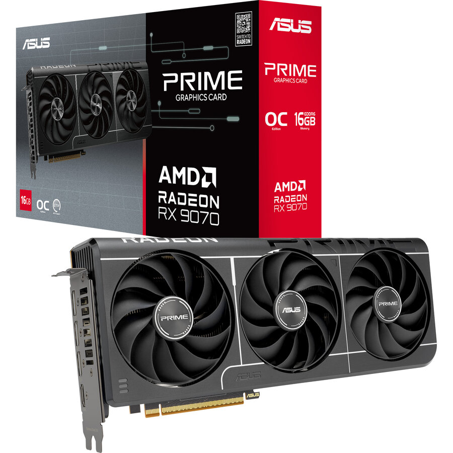 Placa Video Radeon RX 9070 OC PRIME EVO Edition 16GB