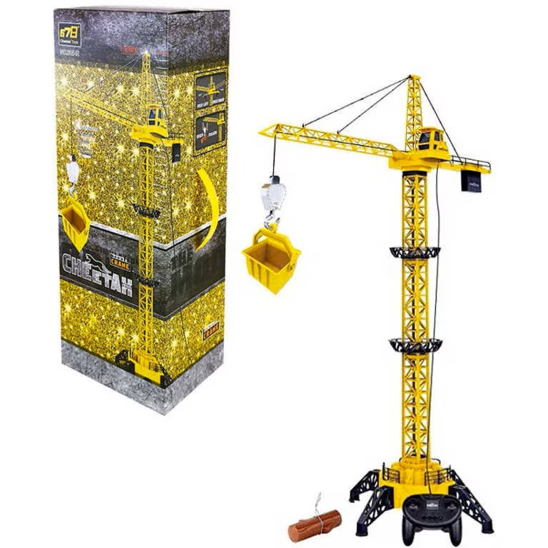 Macara de jucarie Tower Crane cu telecomanda 1.28m