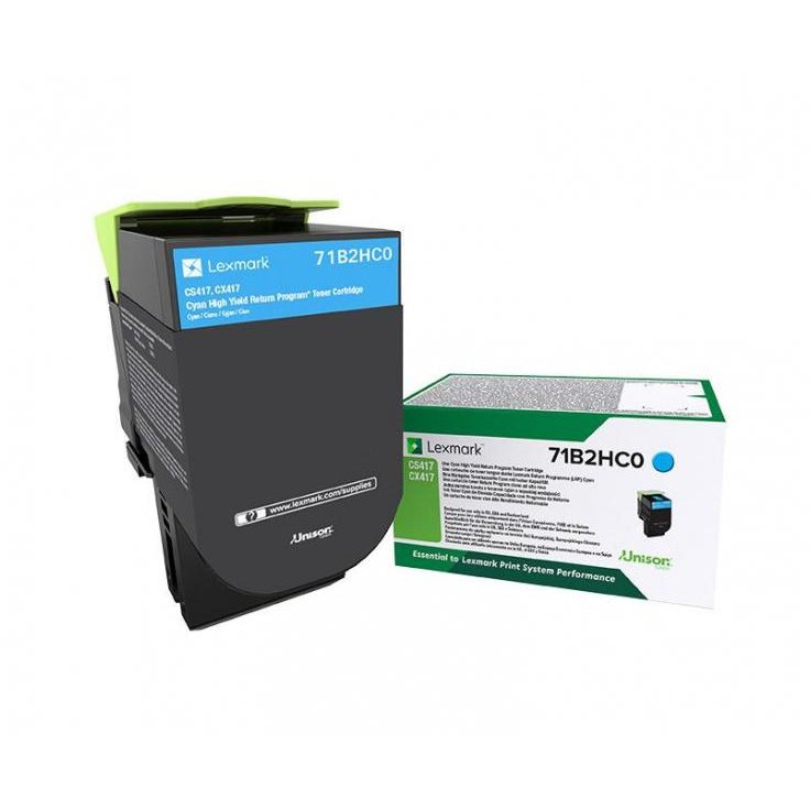 LEXMARK 71B2HC0 CYAN RETURN PROG. TONER