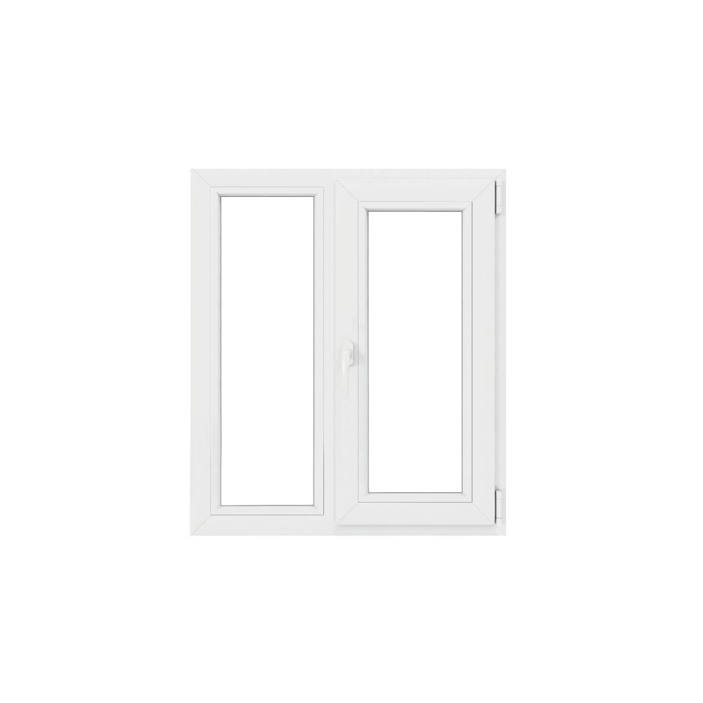 Fereastra PVC, 4 camere, deschidere simpla, dreapta, alb, 120 x 120 cm