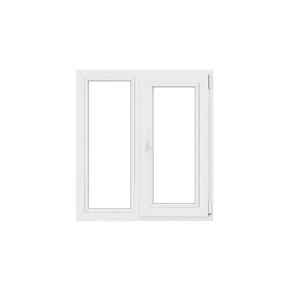 Fereastra PVC, 5 camere, deschidere oscilobatant, dreapta, alb, 140 x 120 cm