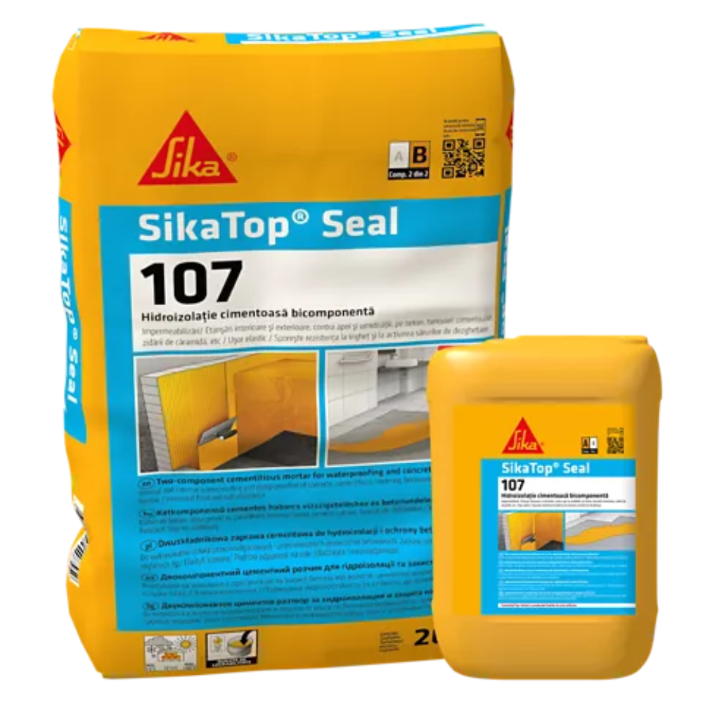 Hidroizolatie semiflexibila Sika Top Seal 107, set A + B, 25 kg