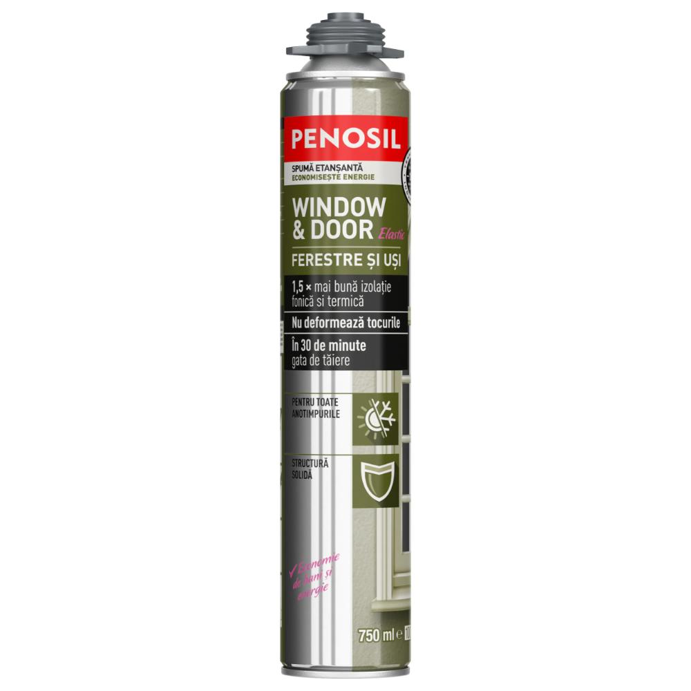 Spuma etansanta Penosil Window & Door Elastic, 750 ml