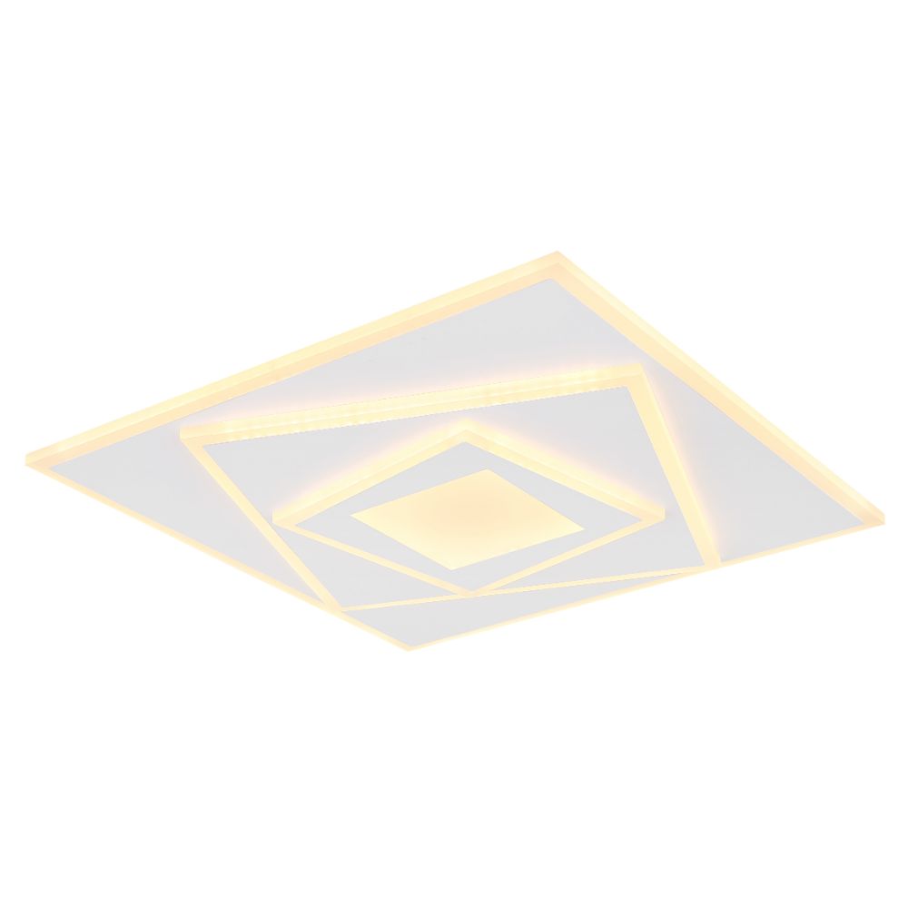 Plafoniera Globo Horni, metal, 1 x LED, 24W, alb, 40 x 40 cm