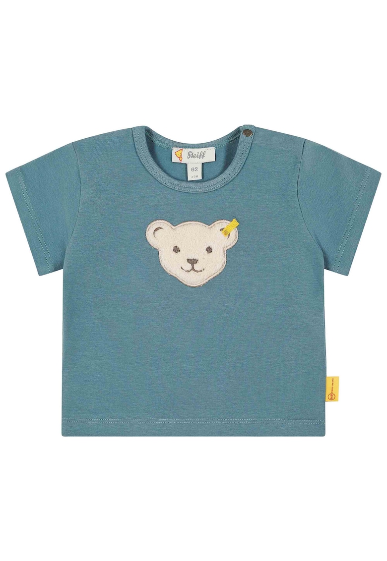 Oferte la Tricou cu aplicatie cu ursulet - Albastru prafuit