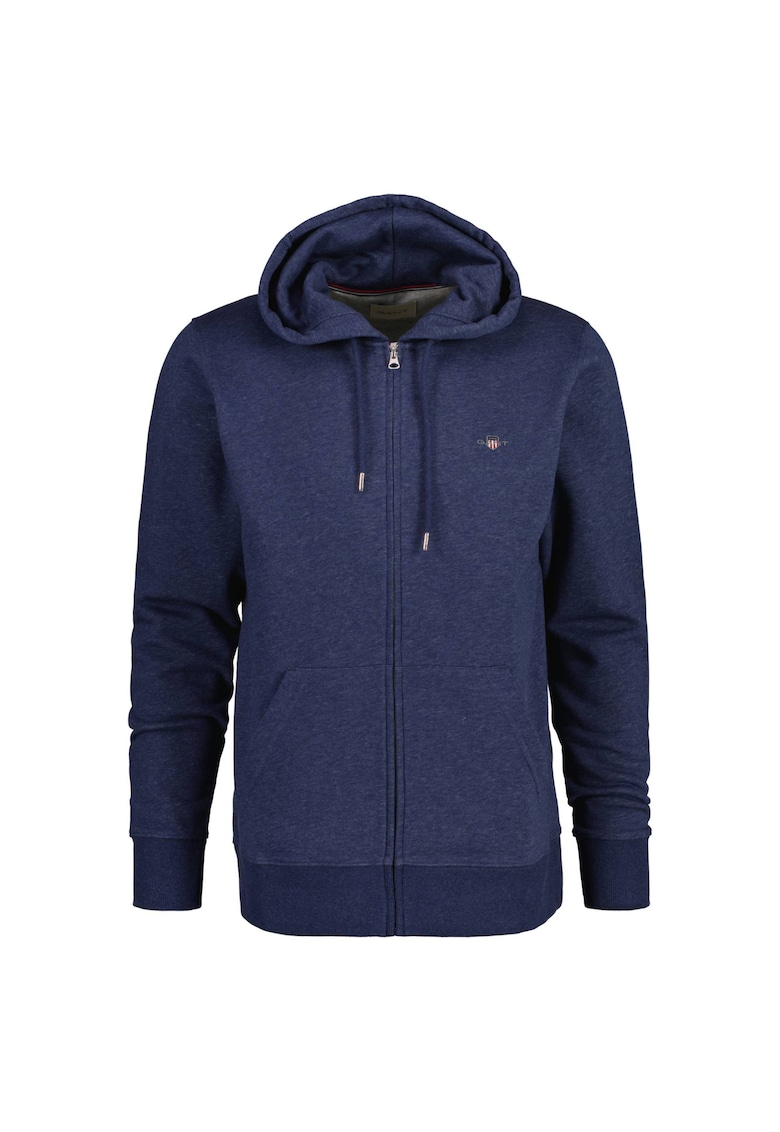 Hanorac regular fit cu fermoar Shield - Bleumarin