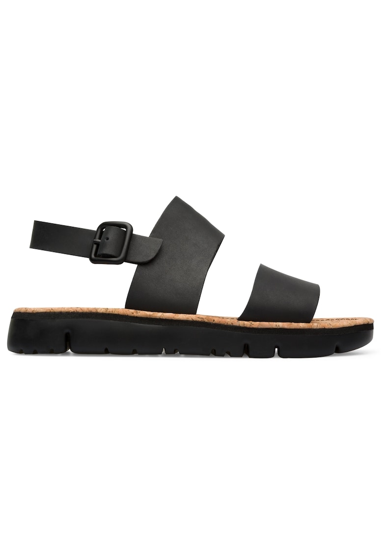 Sandals slingback de piele Oruga 23743 - Negru