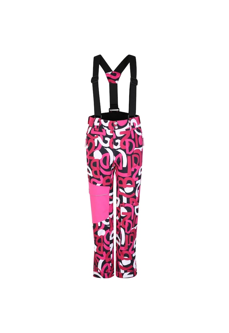 Oferte la Pantaloni de schi copii  cu bretele - roz - 100% poliester - impermeabili