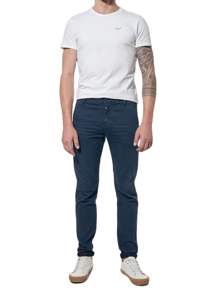 Oferte la Pantaloni barbati  bleumarin - bumbac/poliester/elastan -