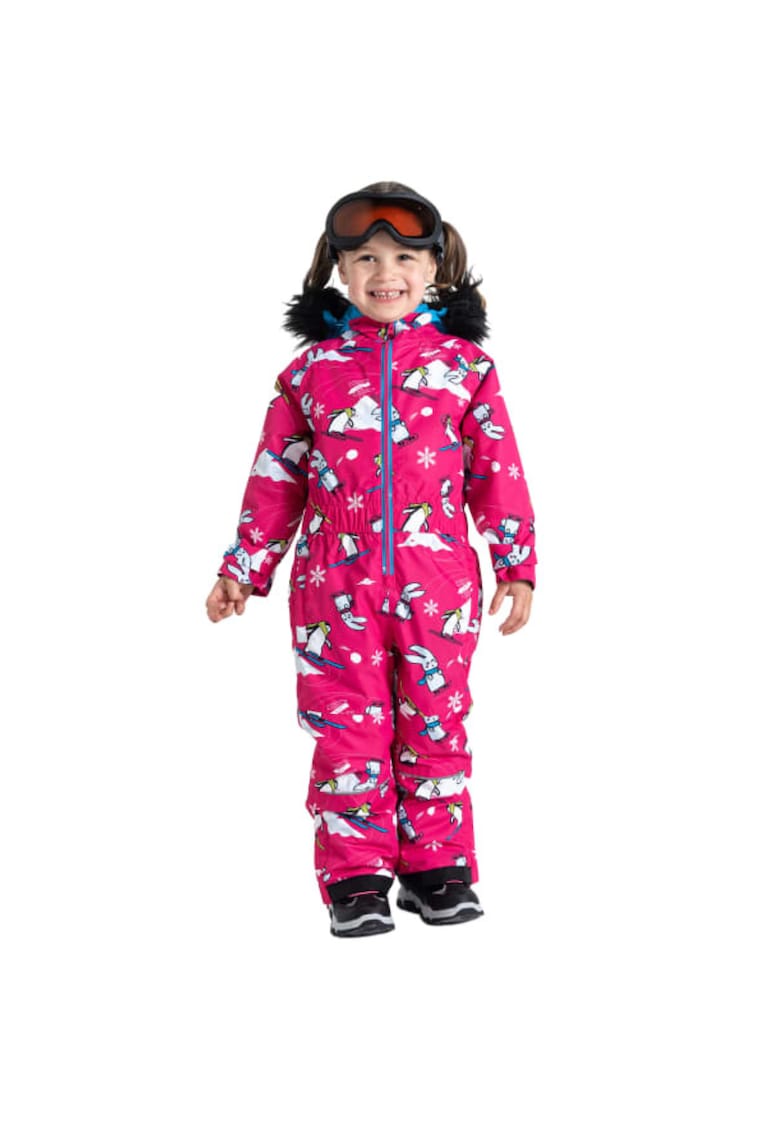 Oferte la Costum de iarna pentru copii  roz - 100% poliester - impermeabil - cu gluga - set