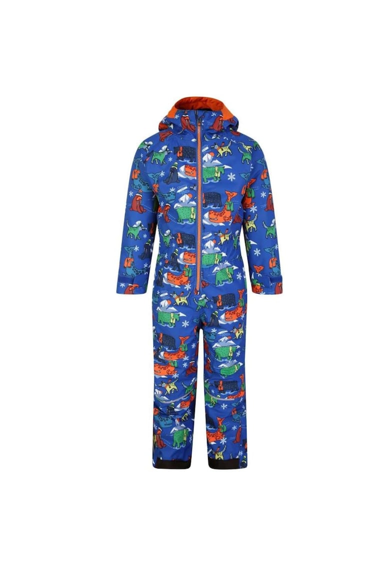 Oferte la Costum de iarna copii  albastru - 100% poliester - impermeabil - cu gluga - set