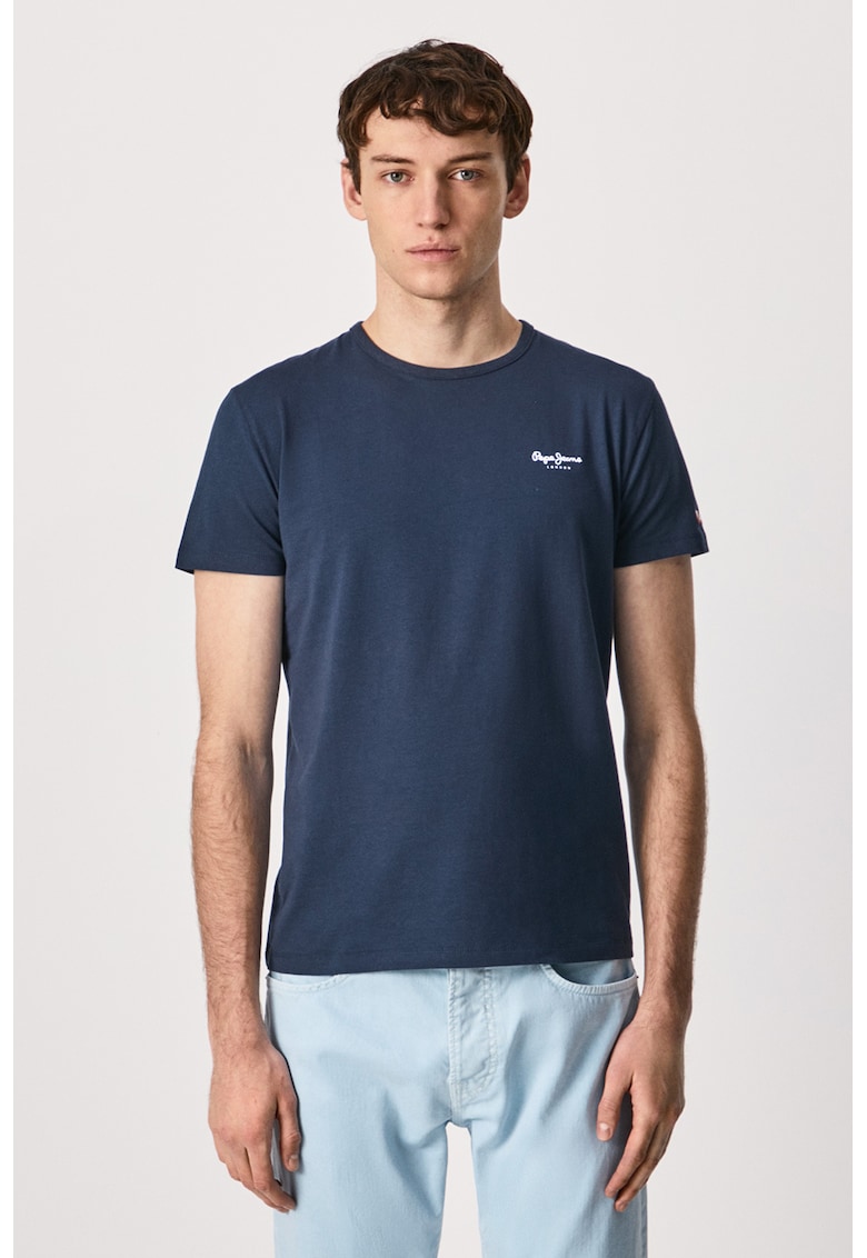 Oferte la Tricou slim fit Original Basic - Bleumarin