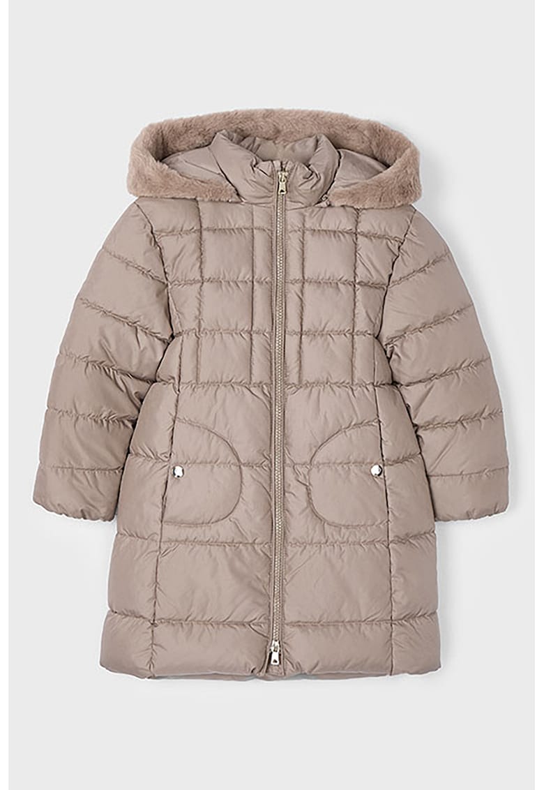 Oferte la Geaca lunga matlasata cu vatelina - Bej