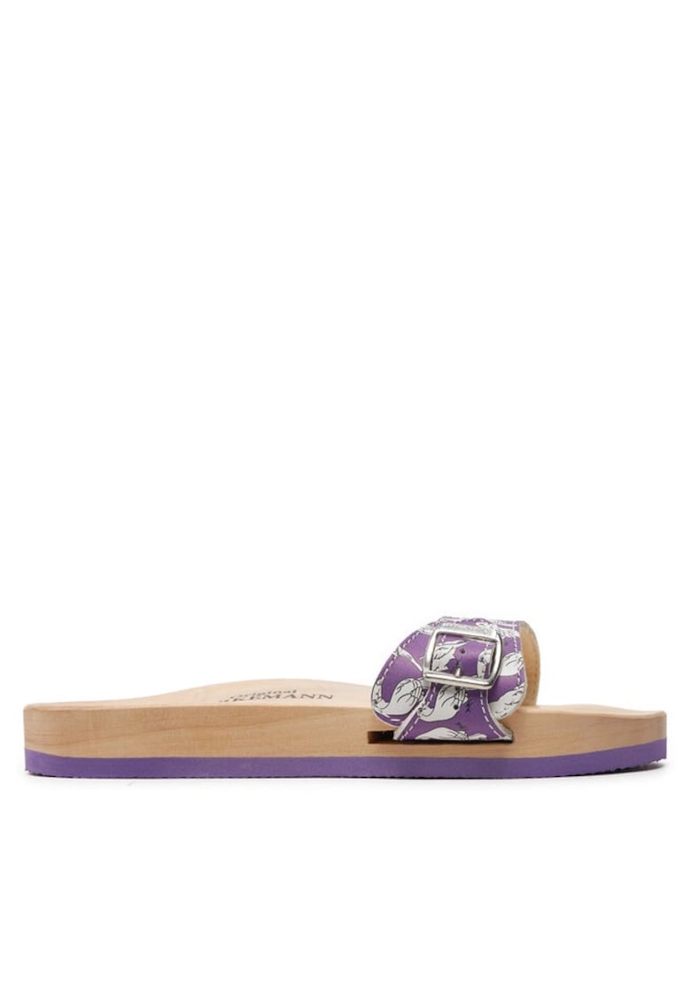 Slapi dama - 85942 -  Piele naturala - Violet