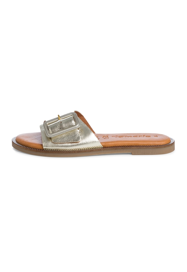 Papuci de piele - Auriu