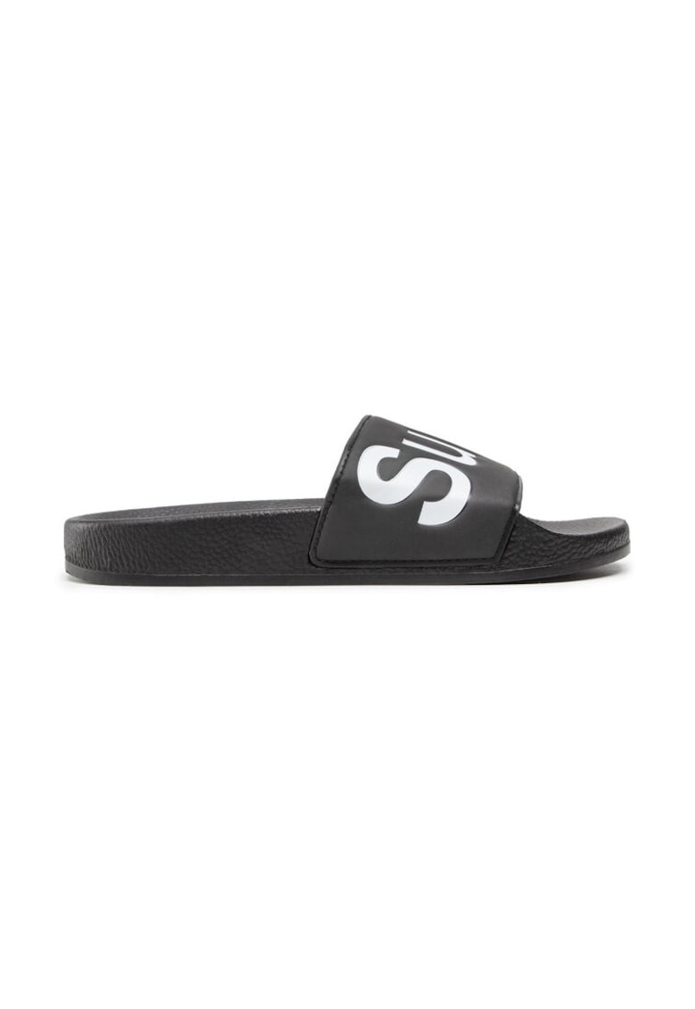 Slapi dama -  300574 - Piele ecologica - Negru -