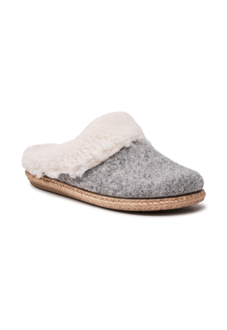 Papuci de casa dama -  301002 - Pasla/Textil - Gri