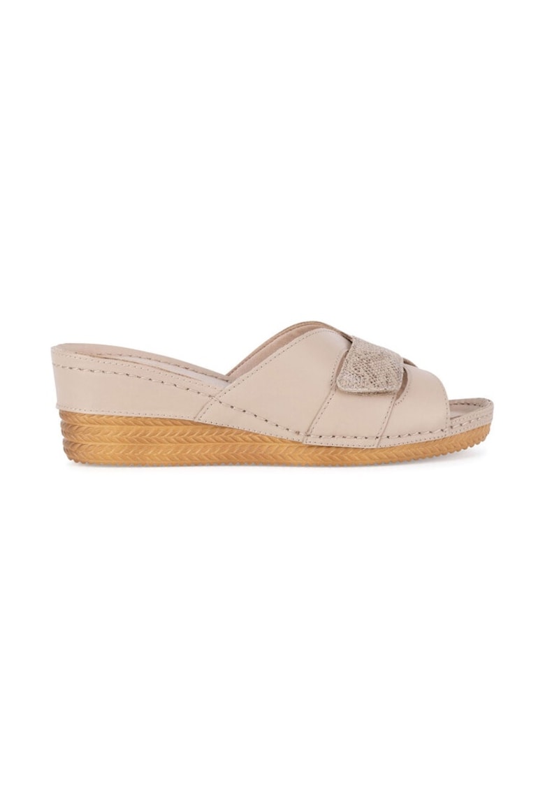 Slapi dama -  590559 - Piele naturala - Bej - Bej