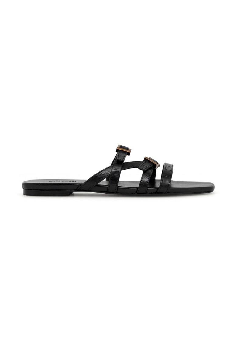 Slapi dama -  590559 - Piele naturala - Negru - Negru