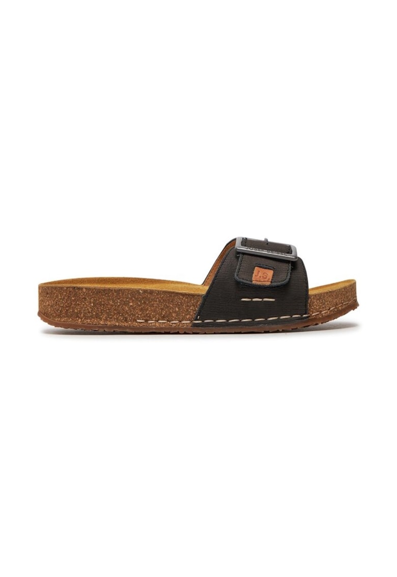 Slapi dama -  303600 - Piele naturala. - Negru