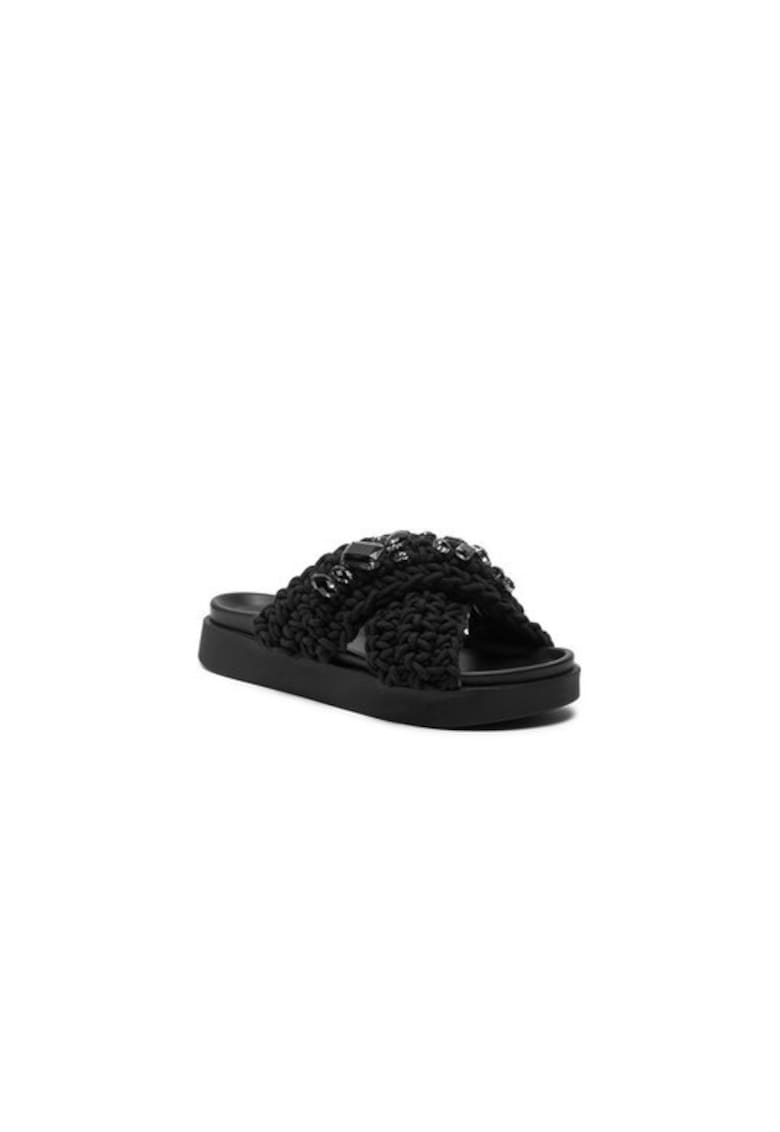 Papuci dama  303970970 - Textil - Negru - Negru