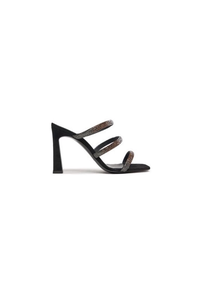Papuci dama  303874179 - Piele naturala - Negru - Negru