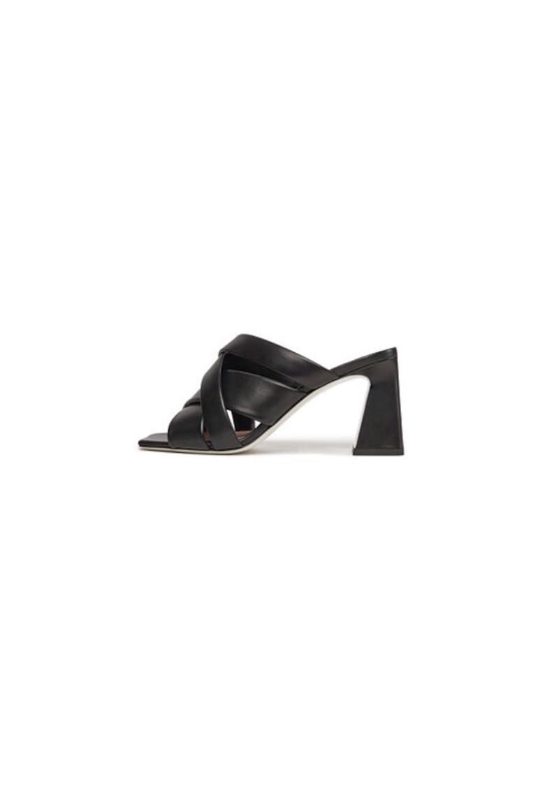 Papuci dama  303874155 - Piele naturala - Negru - Negru