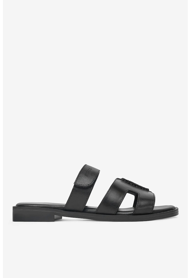 Papuci dama  5904862299891 - Piele naturala - Negru - Negru