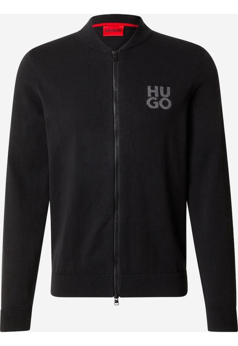 Cardigan cu fermoar - Negru