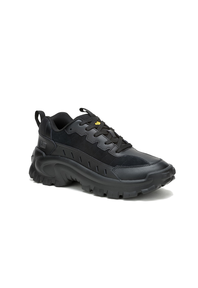 Oferte la Pantofi de piele ecologica cu siret - Negru