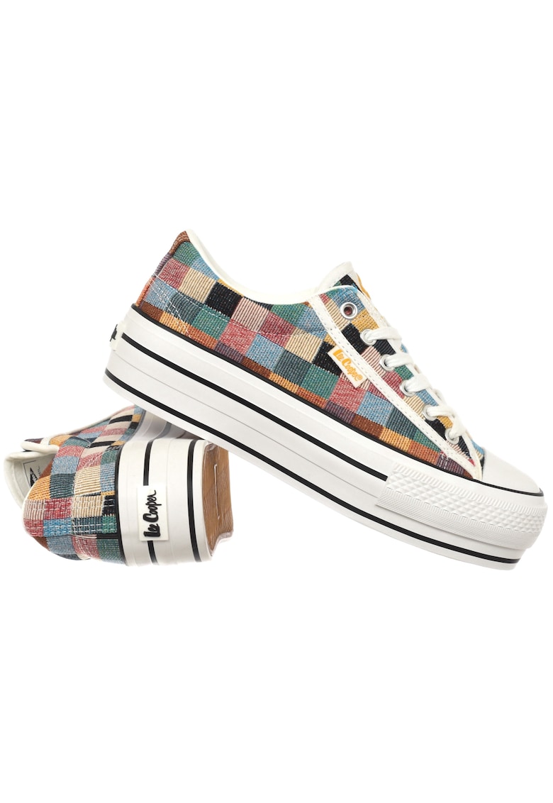 Oferte la Pantofi dama  sintetic/textil - cu element decorativ - multicolor