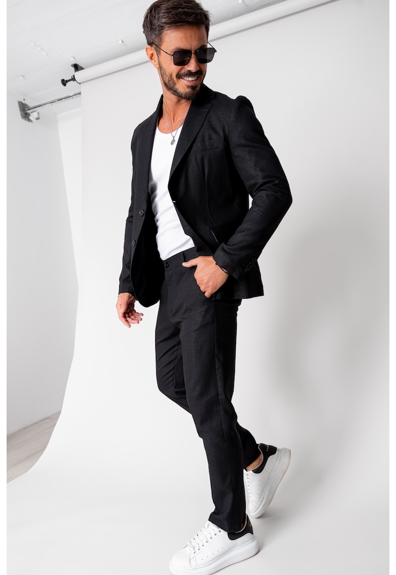 Oferte la Costum Ralph din IN sacou si pantalon lung Black New 16658 - Negru