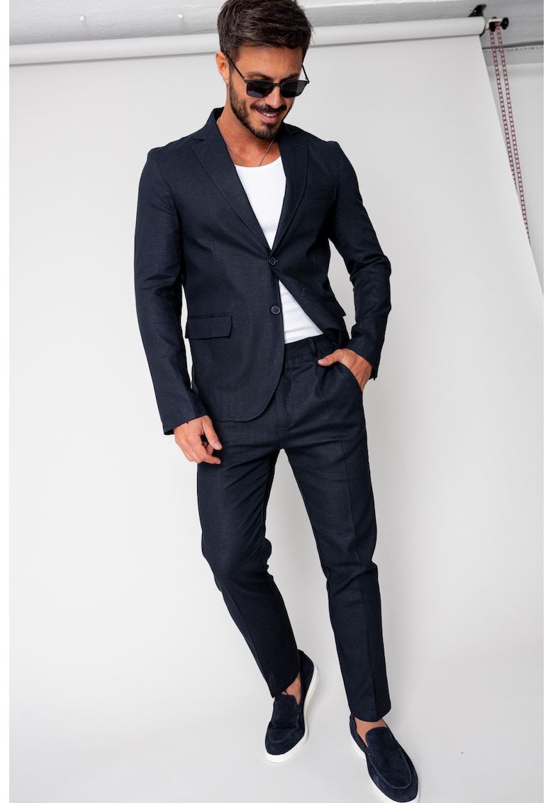 Oferte la Costum Ralph din IN sacou si pantalon lung Navy New 16654 - Bleumarin