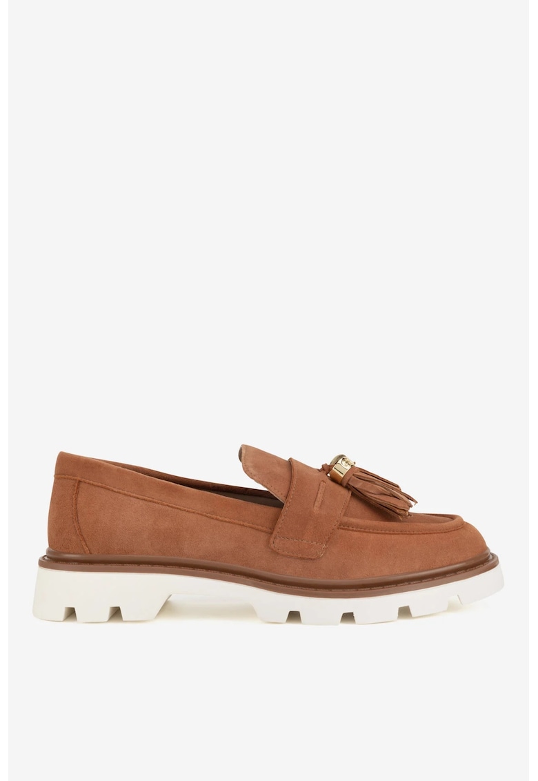 Oferte la Mocasini dama  5903698599687 - Piele intoarsa - Maro - Maro
