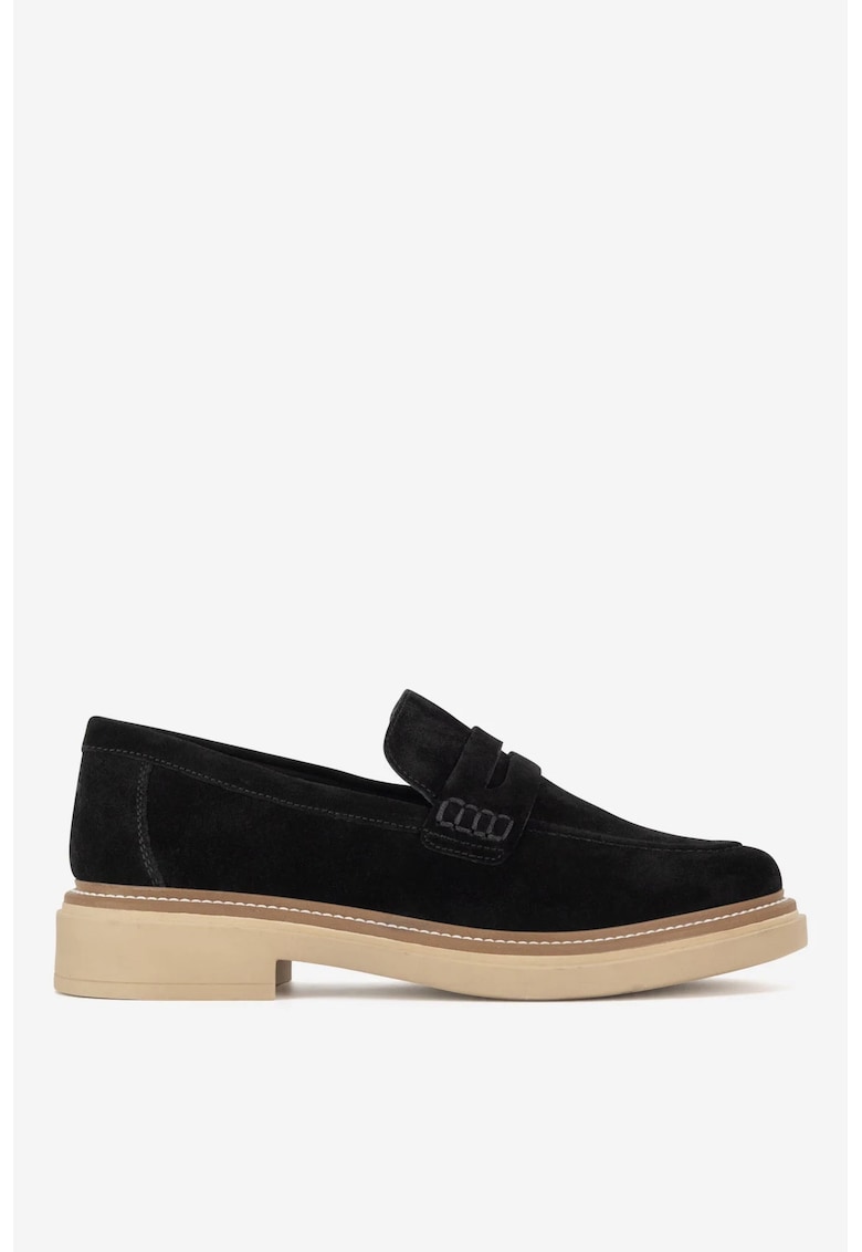 Oferte la Mocasini dama  5904862315713 - Piele intoarsa - Negru - Negru