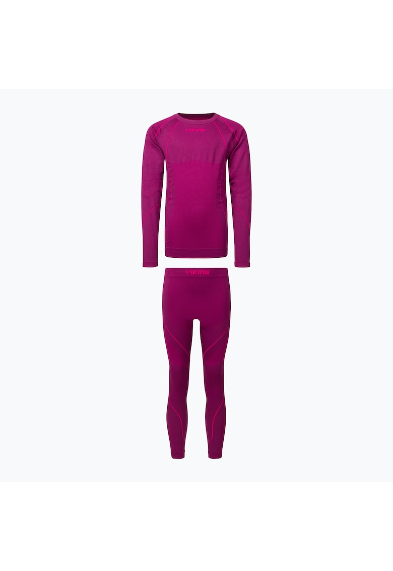 Oferte la Set lenjerie termica pentru copii -  Skido Recycled - roz - poliamida/poliester - 152-164cm
