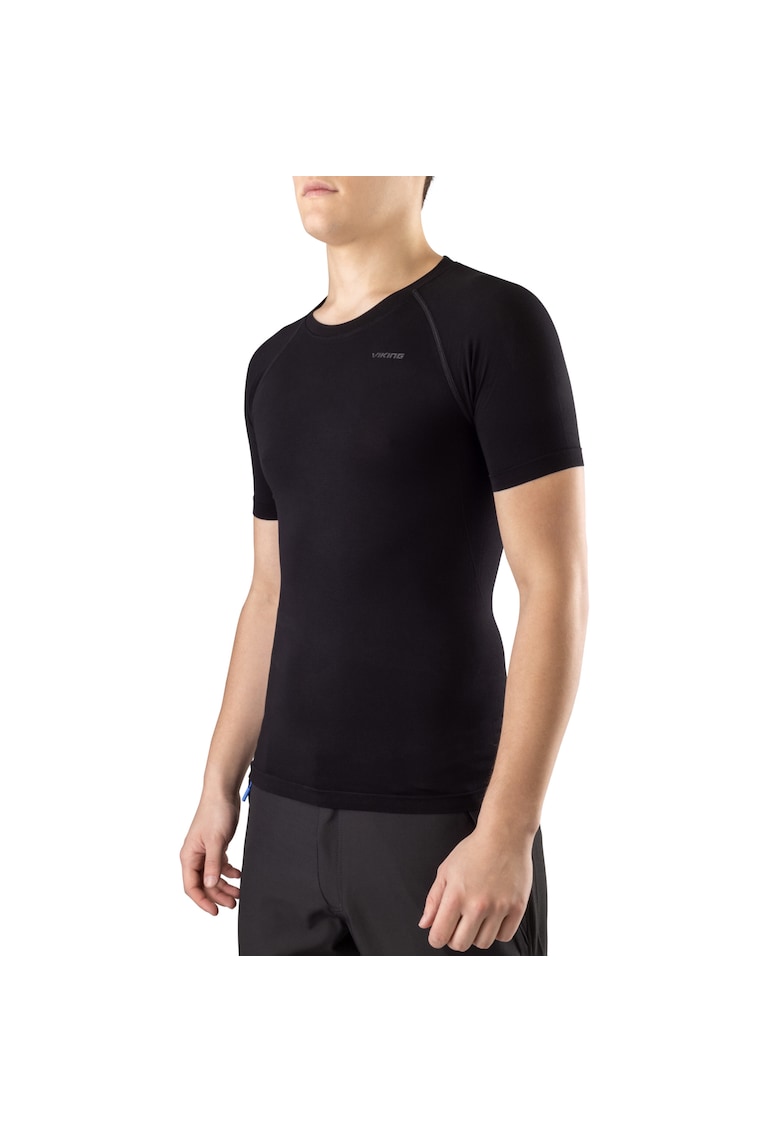 Oferte la Tricou sport barbati -  Lockness - Fibre bambus/Poliamida - Negru - Negru