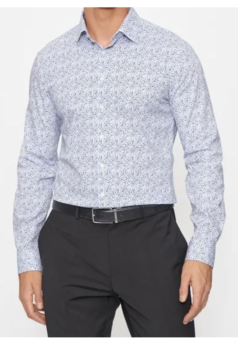 Camasa slim fit cu imprimeu floral