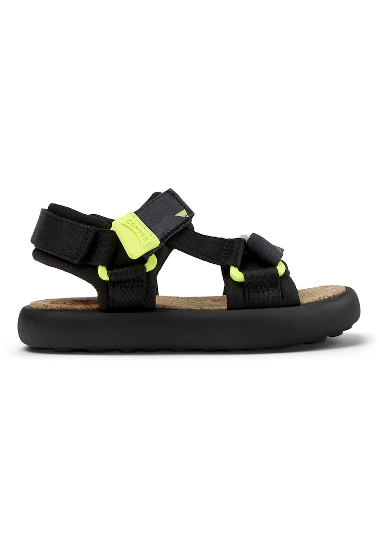 Sandale uni cu velcro - Negru