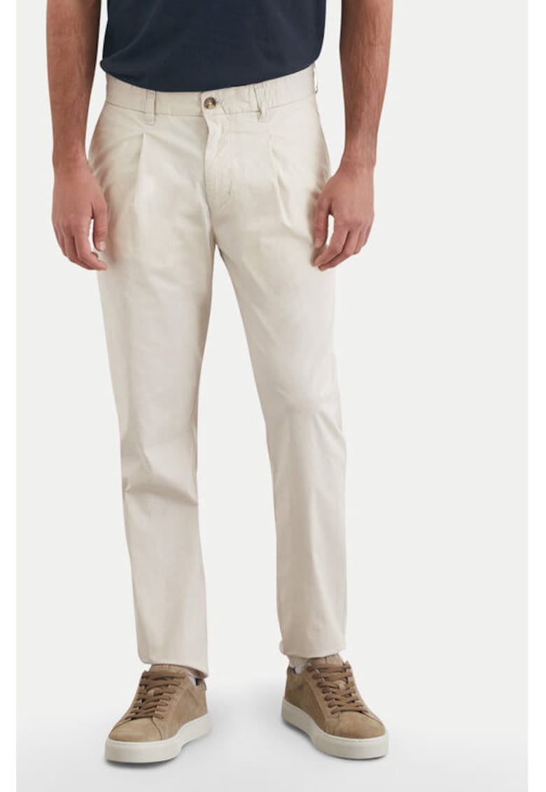 Pantaloni barbati -  304863899 - Bumbac - Bej - Bej