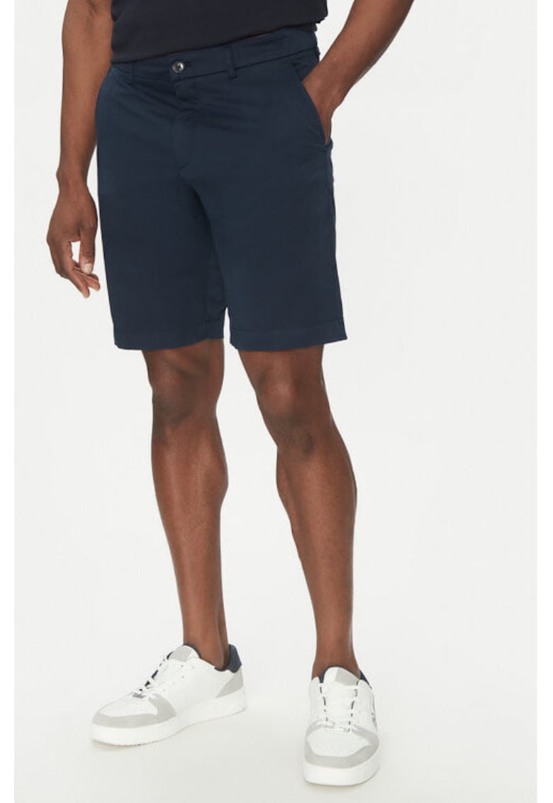 Pantaloni scurti barbati -  305100153 - Bumbac - Albastru - Albastru