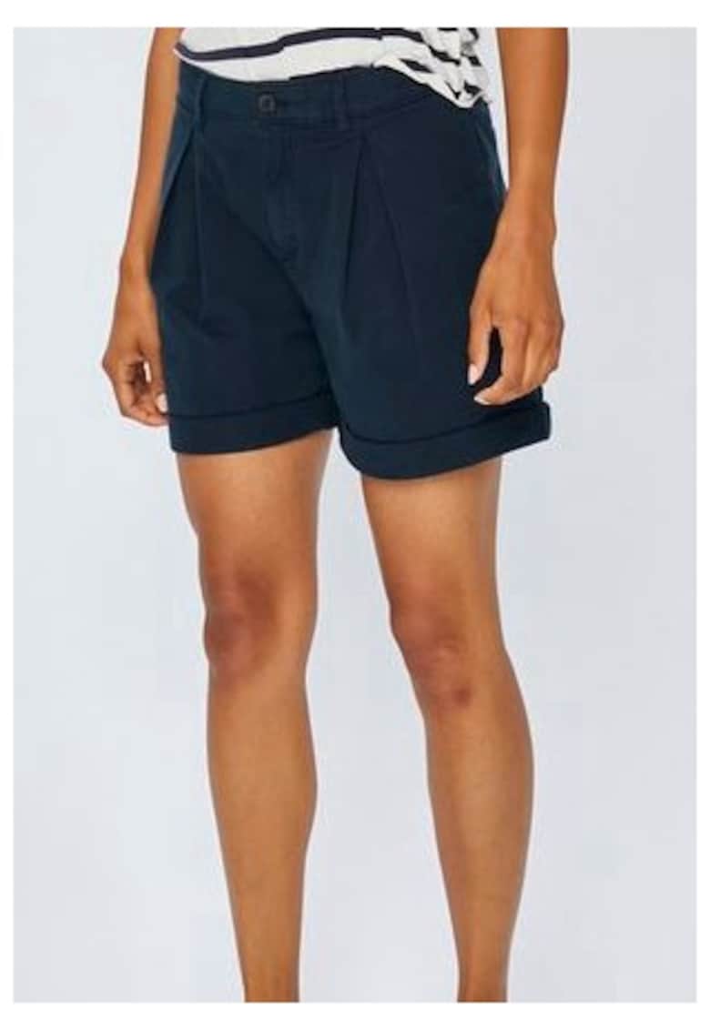 Pantaloni scurti dama  bumbac/elastan - bleumarin