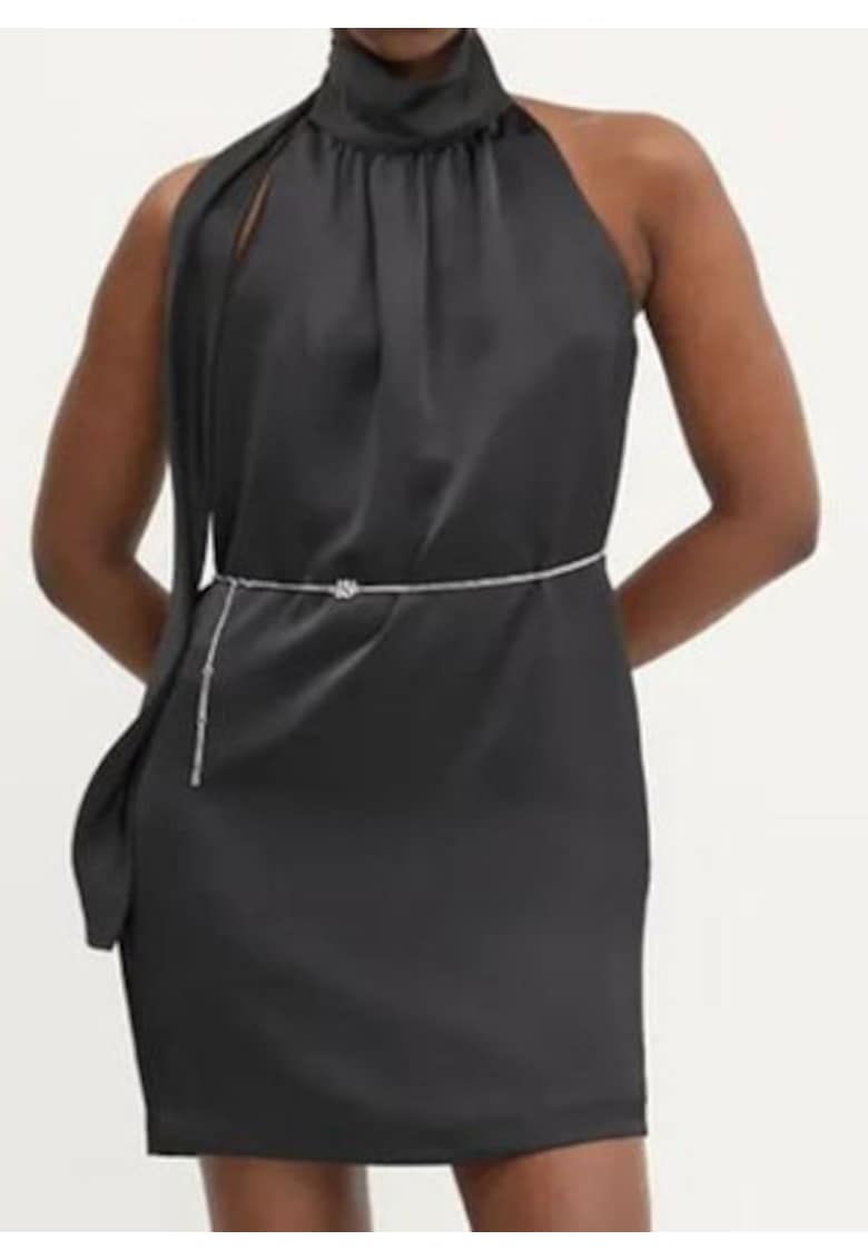 Rochie halter satinata