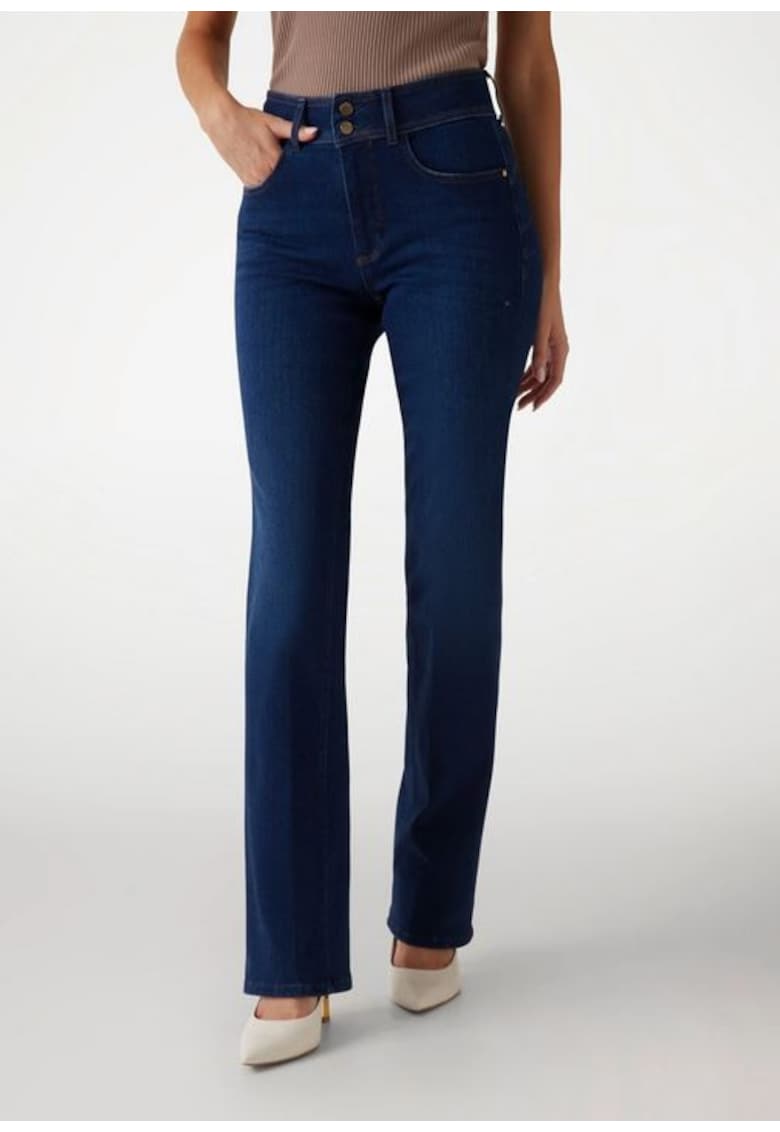 Pantaloni Drepti Cu Buzunare Laterale
