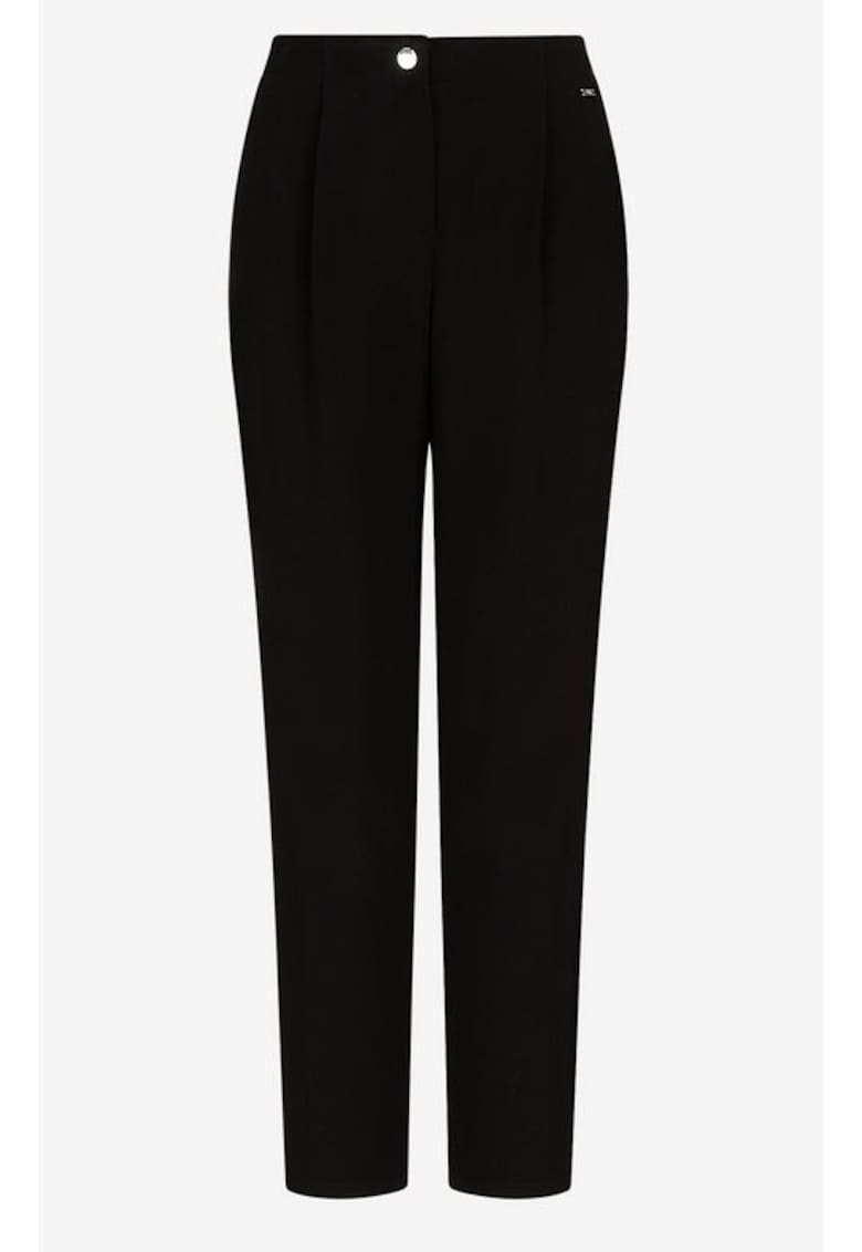 Pantaloni slim fit cu talie inalta