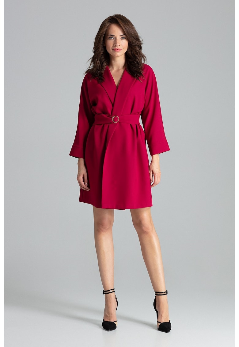Sacou elegant dama  burgundy - poliester -