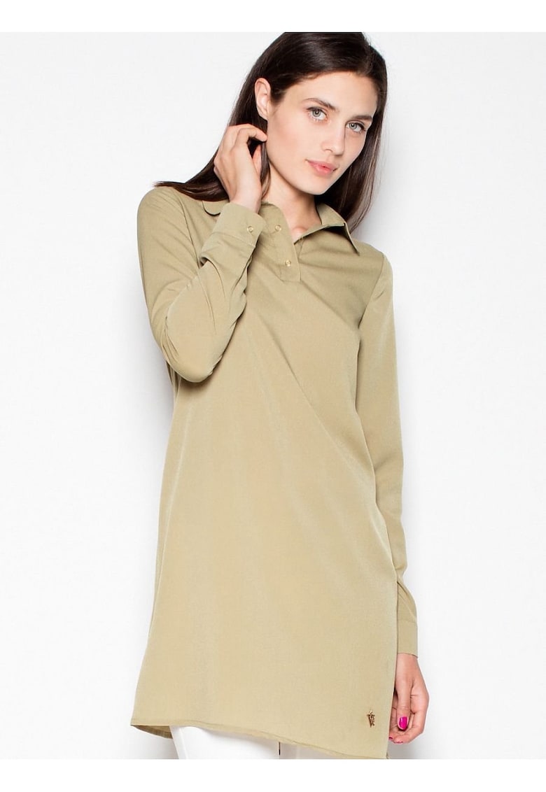 Bluza dama  tricot confortabil - maneci lungi - verde - poliester