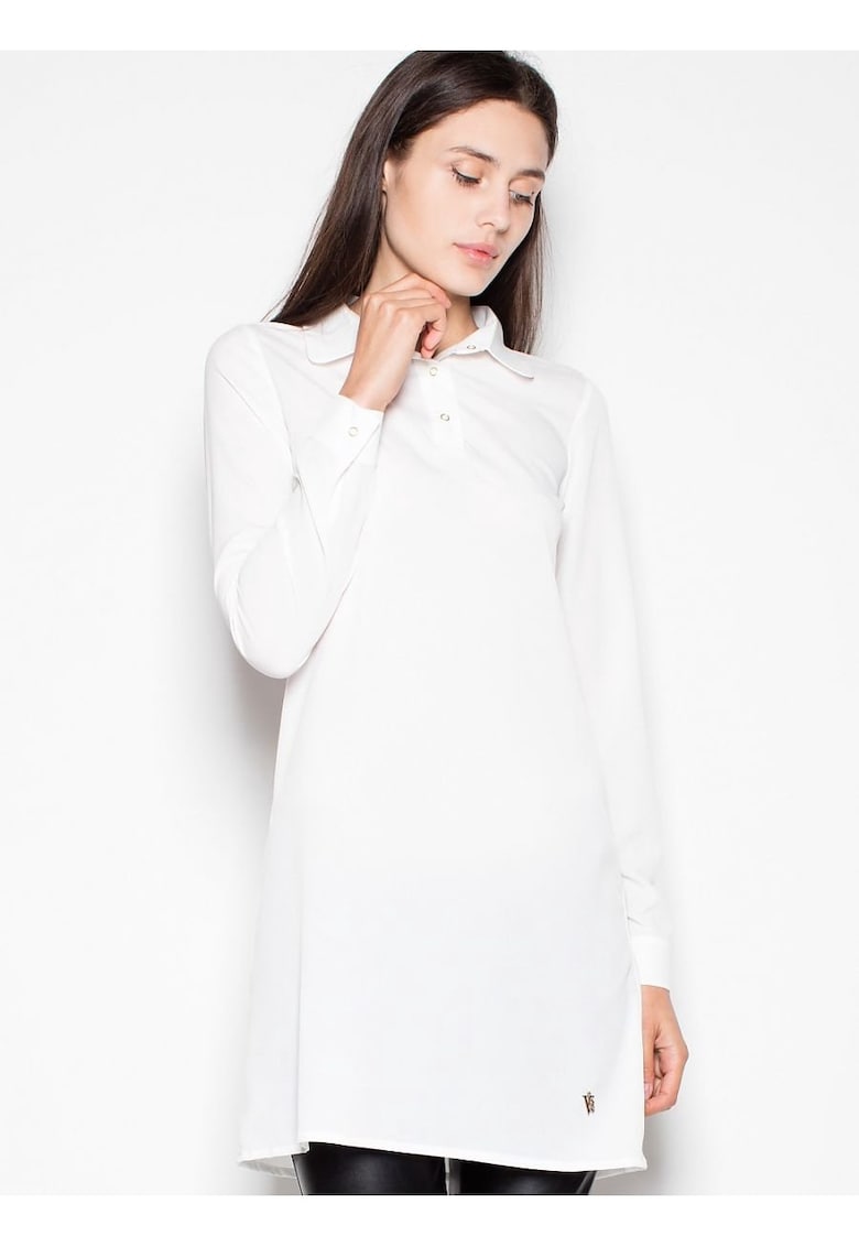 Bluza dama -  bej - tricot usor - maneci lungi