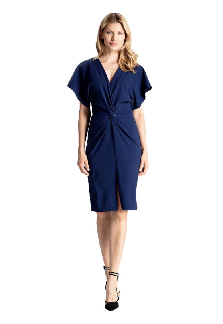 Rochie mini dama Gaherddhin M687 culoare granat - Albastru inchis